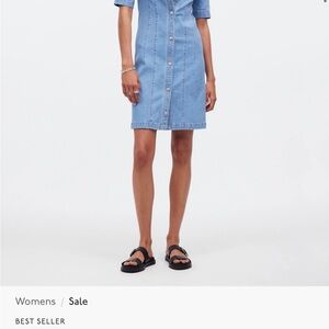 Madewell Blue Pencil Skirt Knee-Length Casual